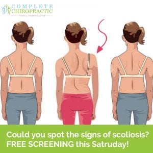 It’s scoliosis awareness month – don’t miss your FREE screening this weekend! Free Screening 300x300